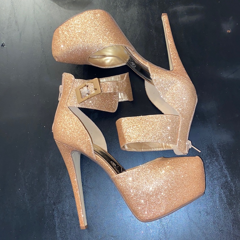Gold heels